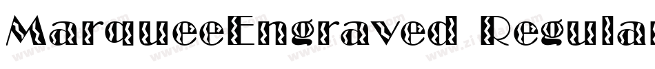 MarqueeEngraved Regular字体转换